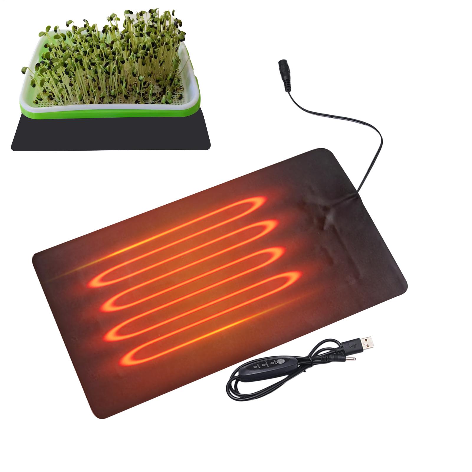 Seedling Heat Mat - Tappetini riscaldanti USB per piantine, con